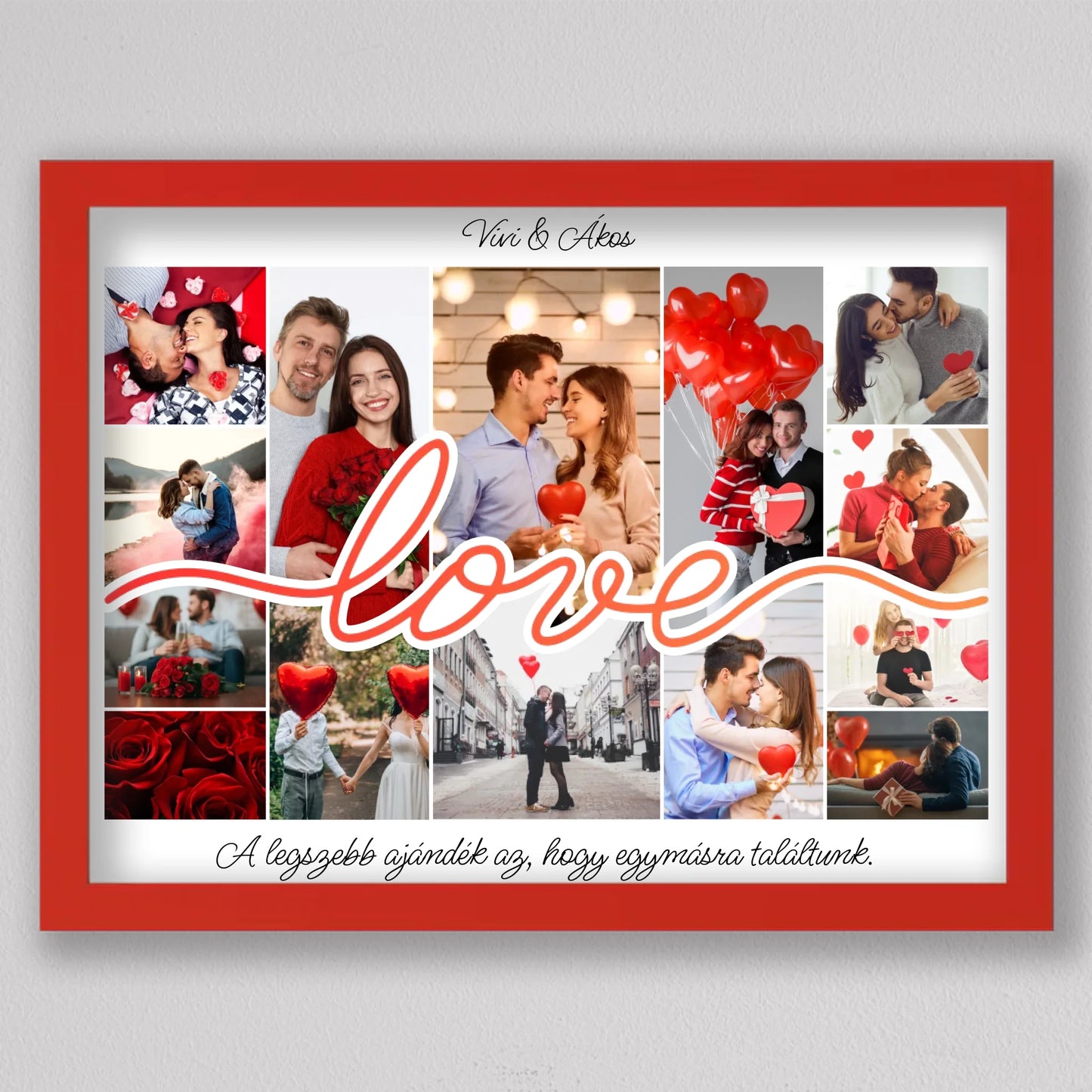 Love Story – Személyre Szabható Valentin-napi Fotókollázs
