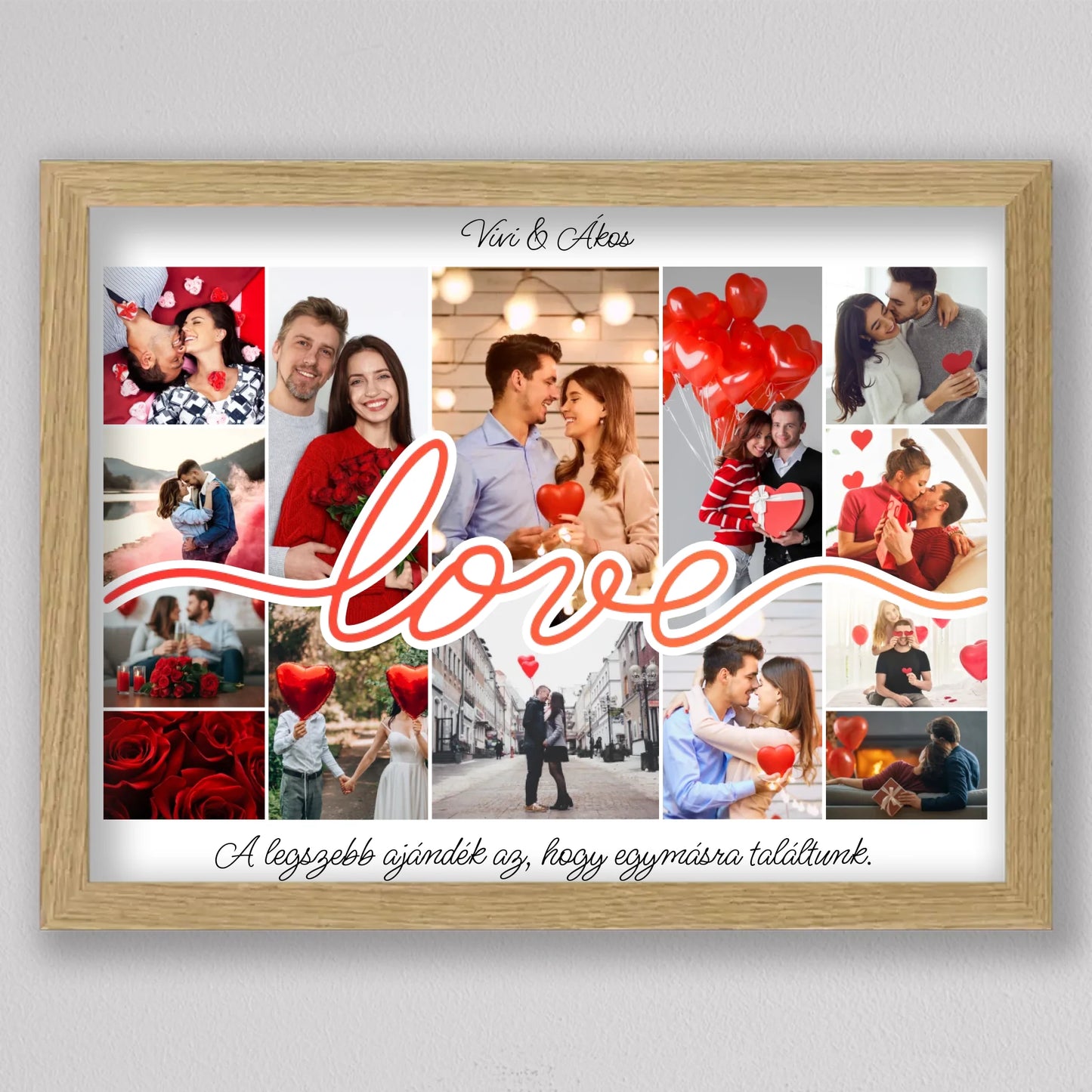 Love Story – Személyre Szabható Valentin-napi Fotókollázs