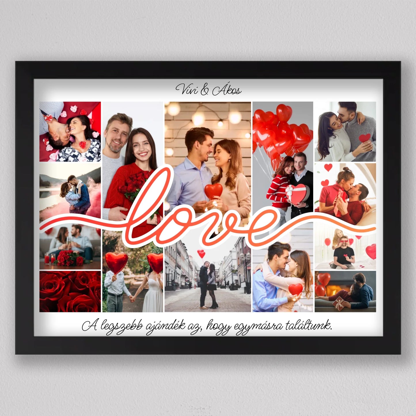 Love Story – Személyre Szabható Valentin-napi Fotókollázs