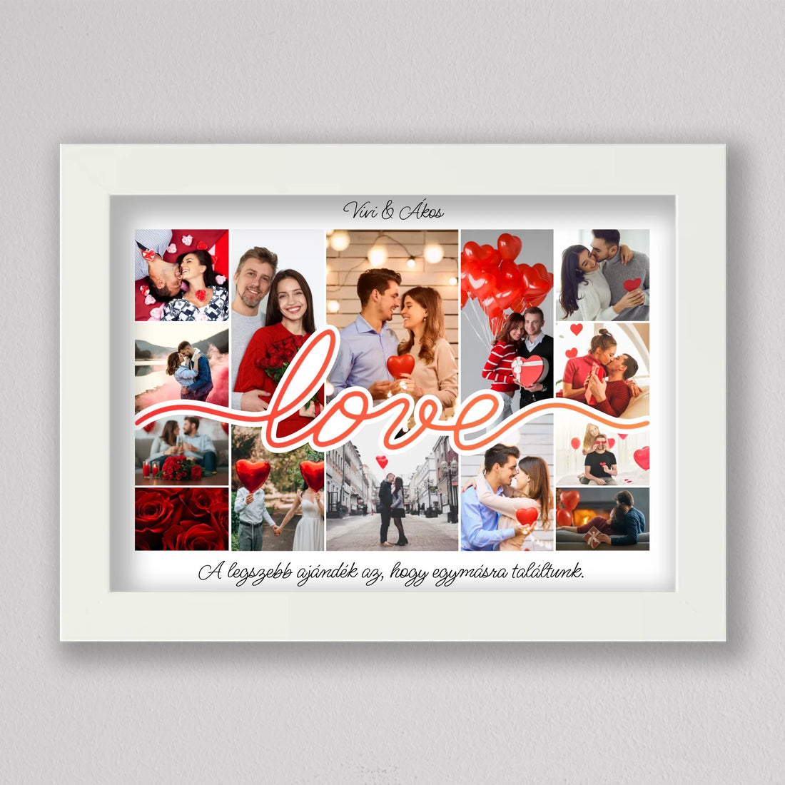 Love Story – Személyre Szabható Valentin-napi Fotókollázs