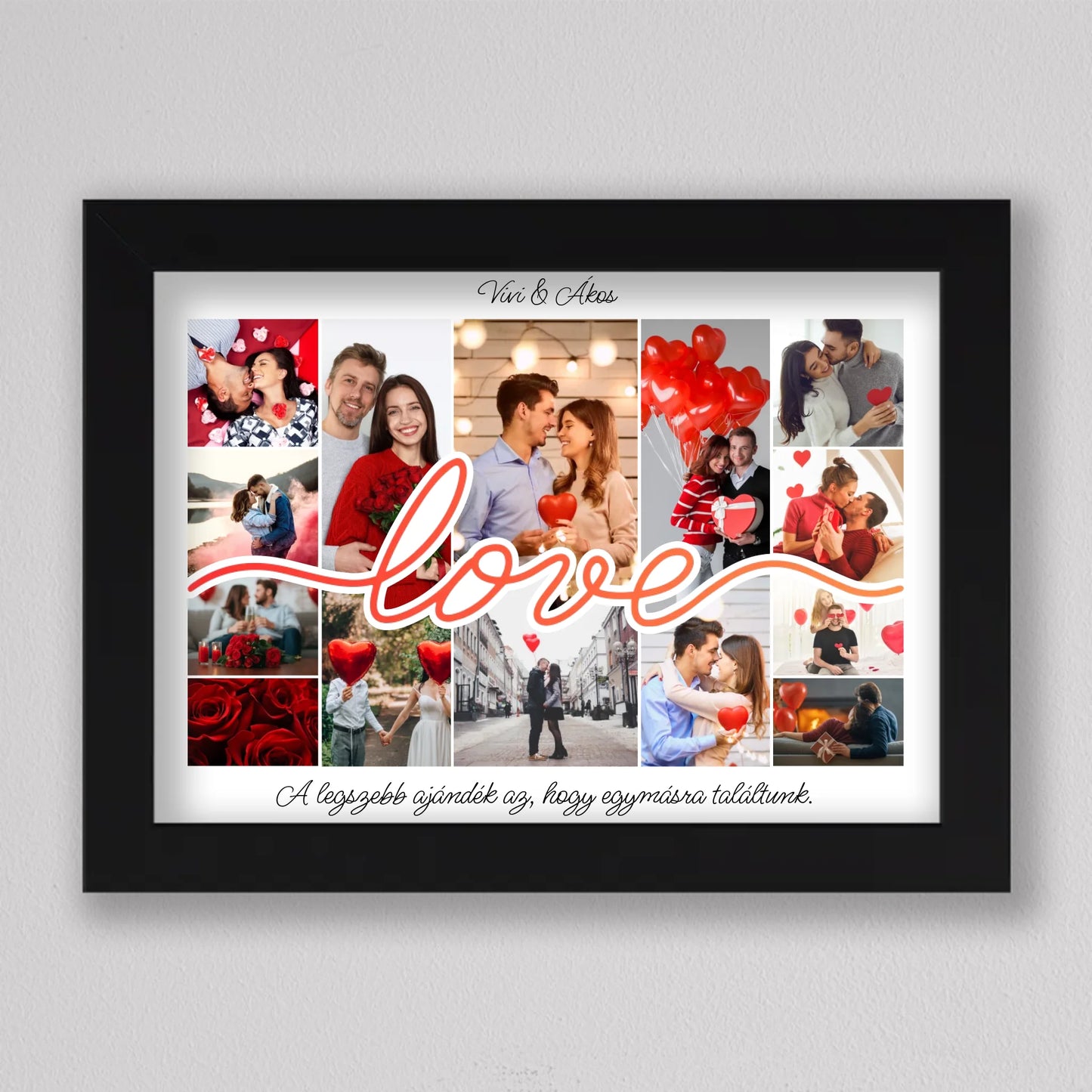 Love Story – Személyre Szabható Valentin-napi Fotókollázs