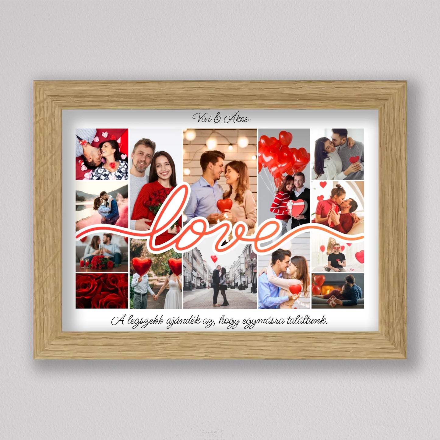Love Story – Személyre Szabható Valentin-napi Fotókollázs