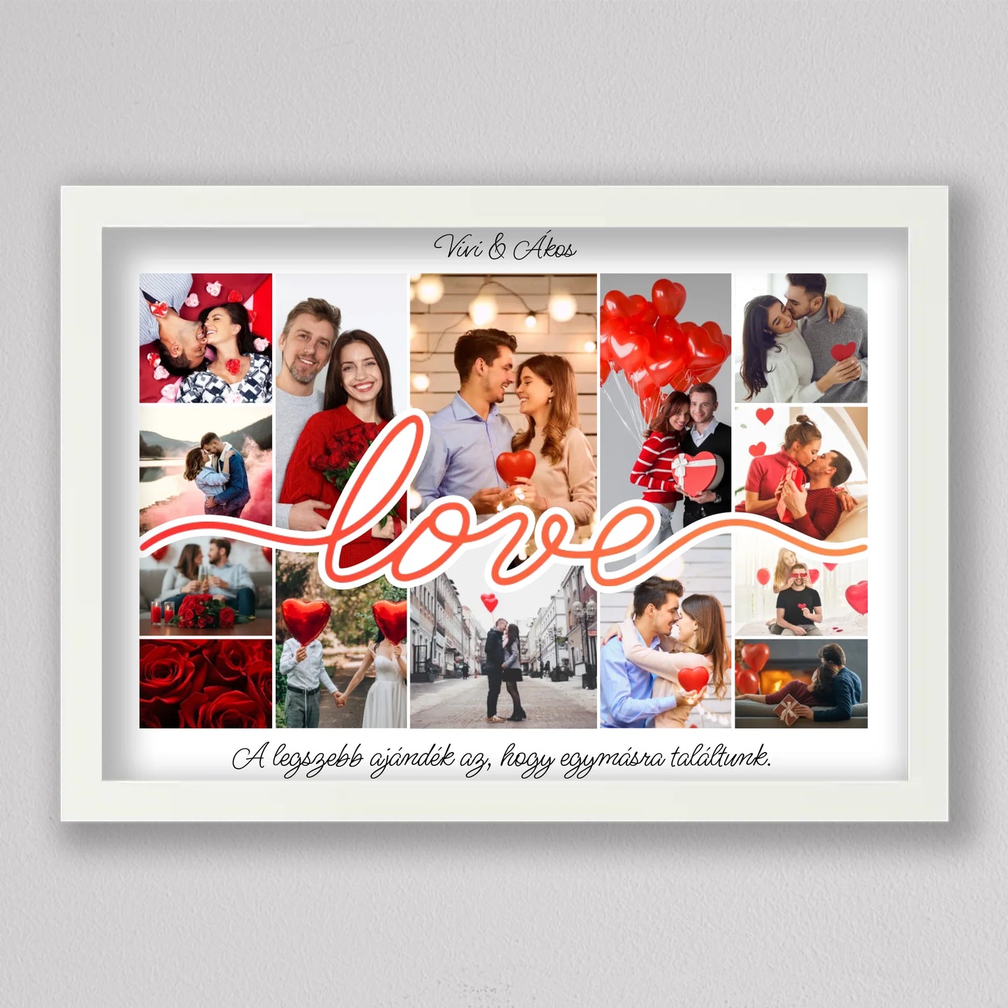 Love Story – Személyre Szabható Valentin-napi Fotókollázs