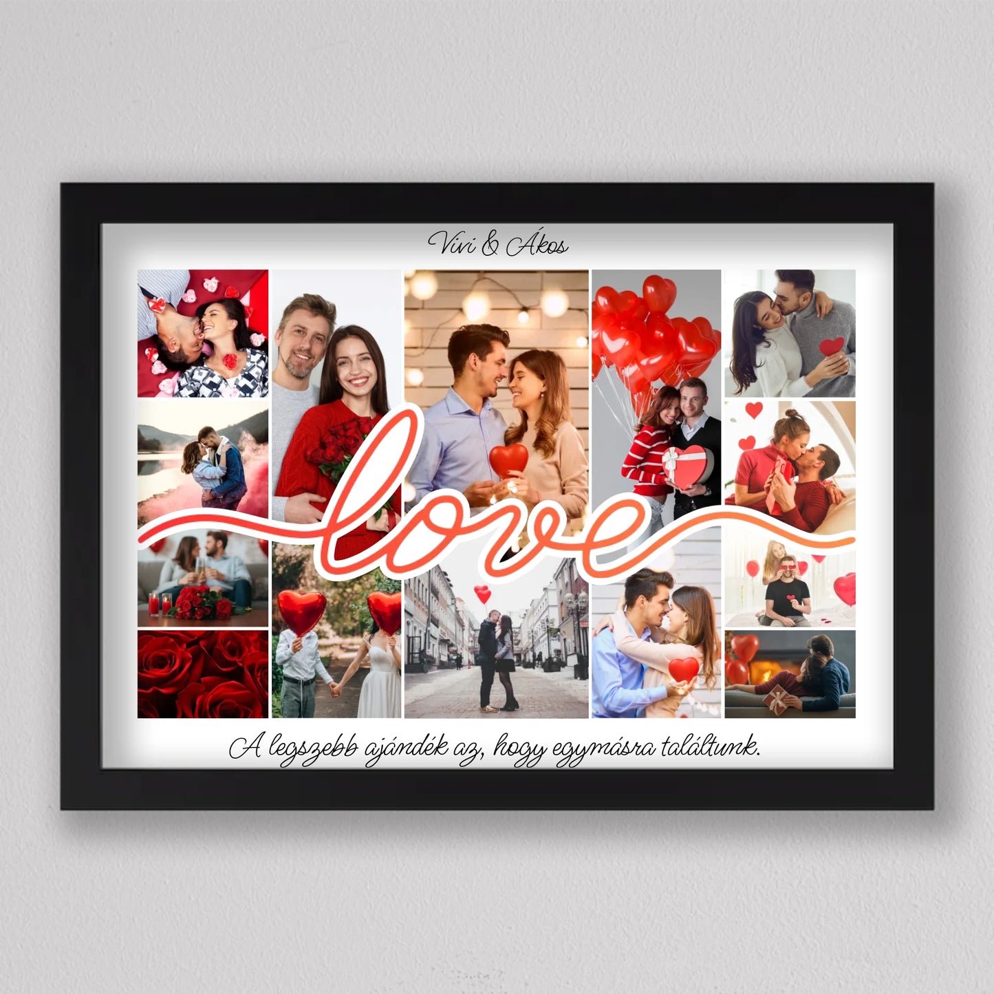 Love Story – Személyre Szabható Valentin-napi Fotókollázs