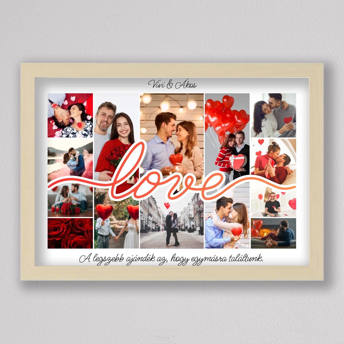 Love Story – Személyre Szabható Valentin-napi Fotókollázs