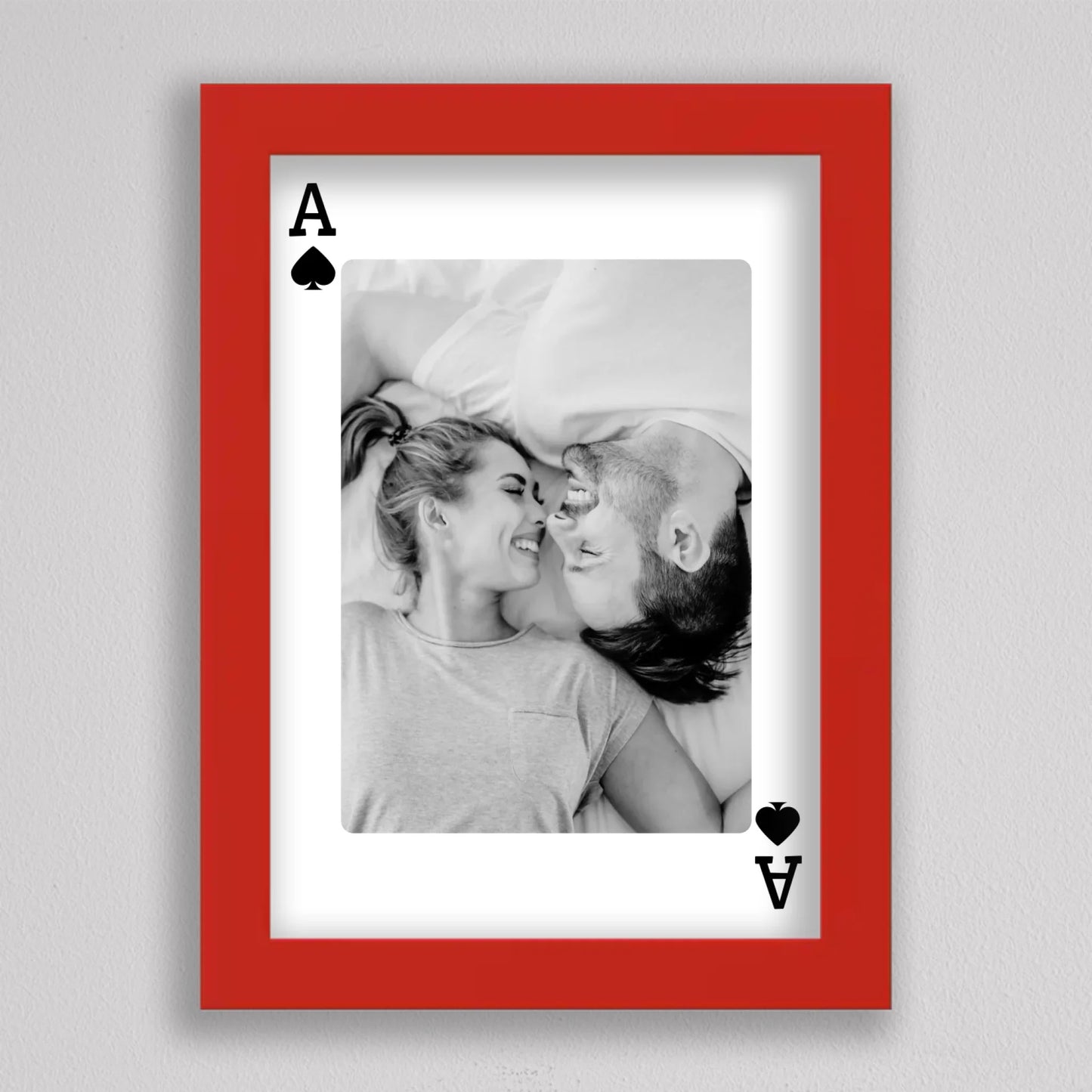 Love is the Ace – Személyre Szabható Kártya Stílusú Fotókép