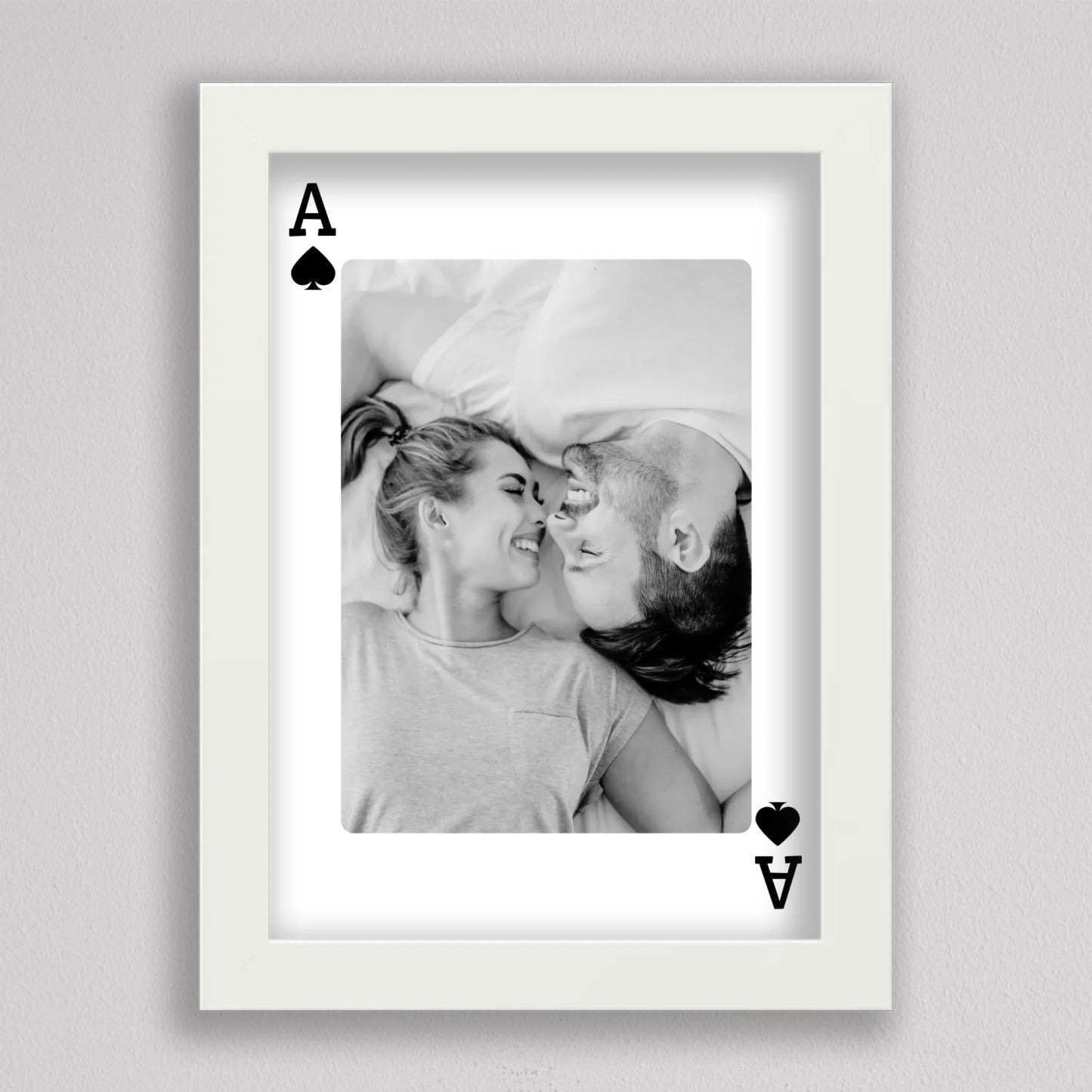 Love is the Ace – Személyre Szabható Kártya Stílusú Fotókép