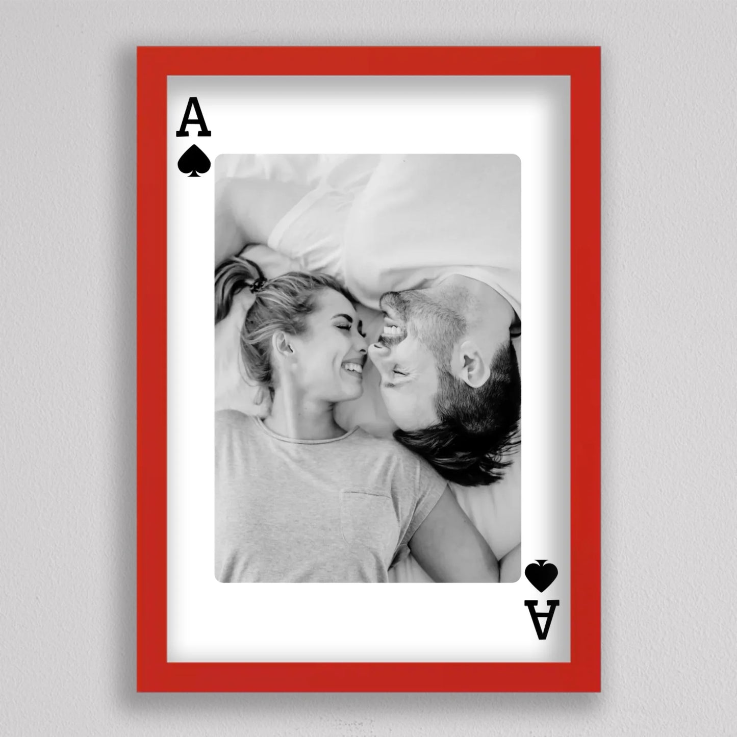 Love is the Ace – Személyre Szabható Kártya Stílusú Fotókép