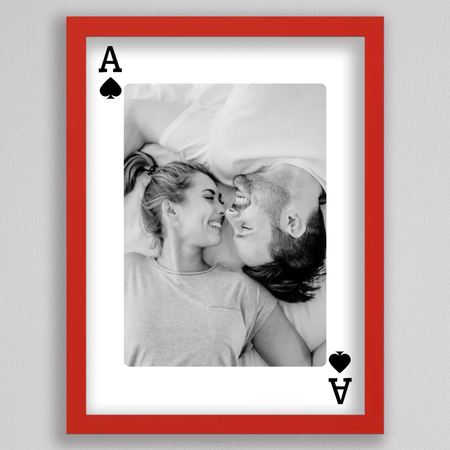 Love is the Ace – Személyre Szabható Kártya Stílusú Fotókép