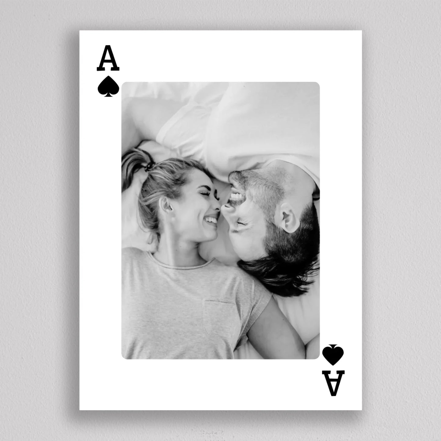 Love is the Ace – Személyre Szabható Kártya Stílusú Fotókép