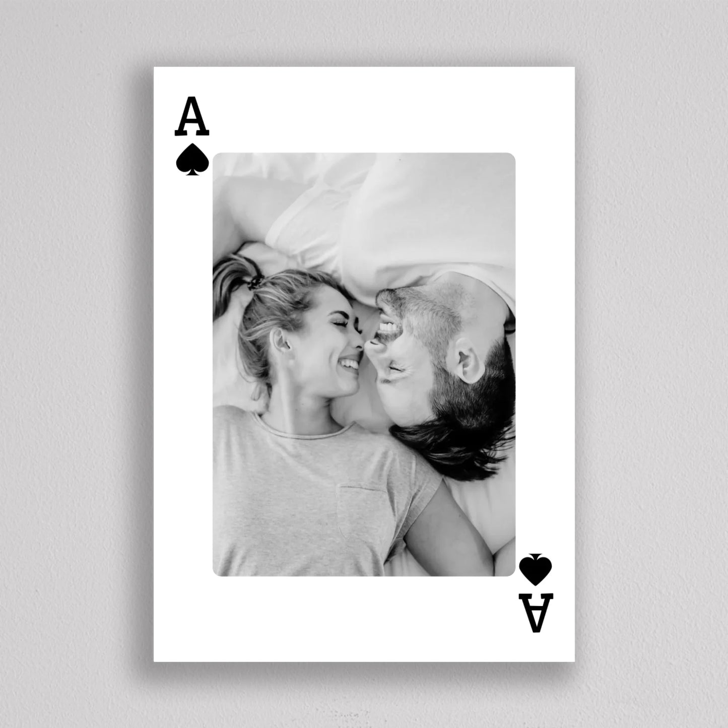 Love is the Ace – Személyre Szabható Kártya Stílusú Fotókép