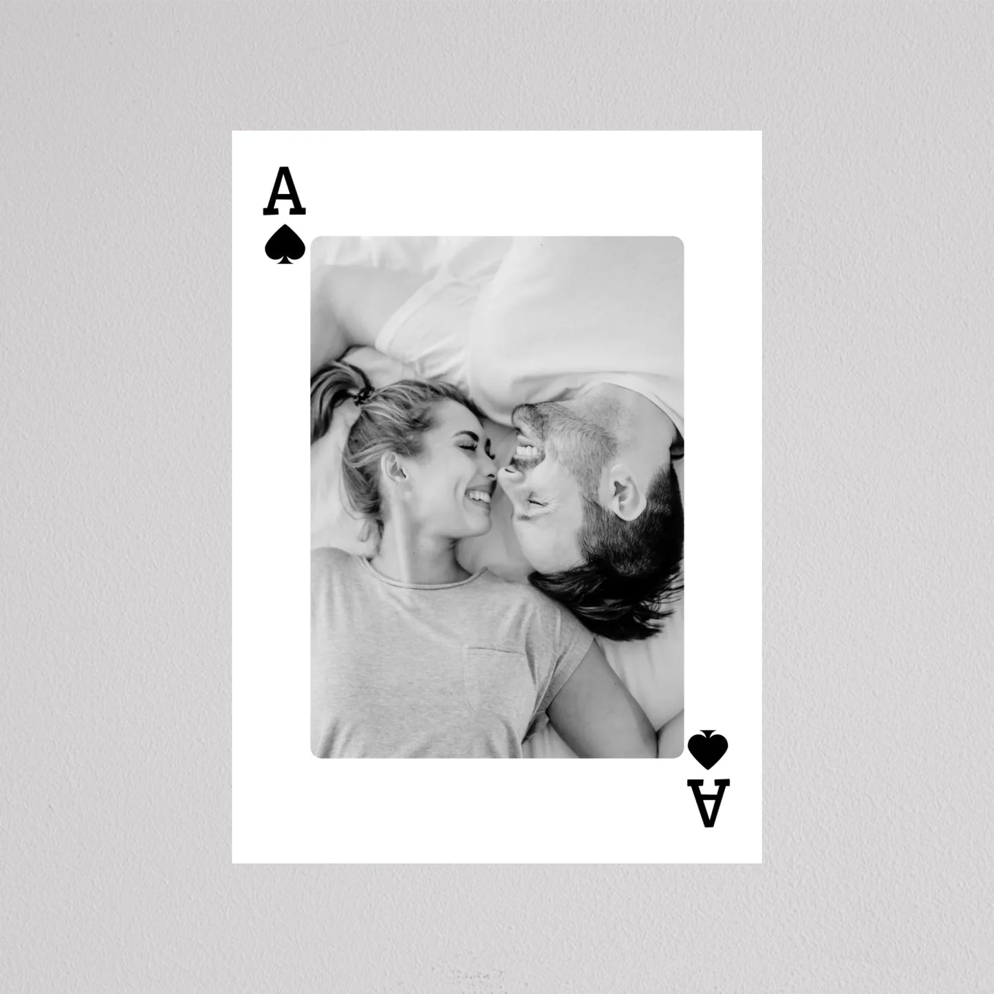 Love is the Ace – Személyre Szabható Kártya Stílusú Fotókép