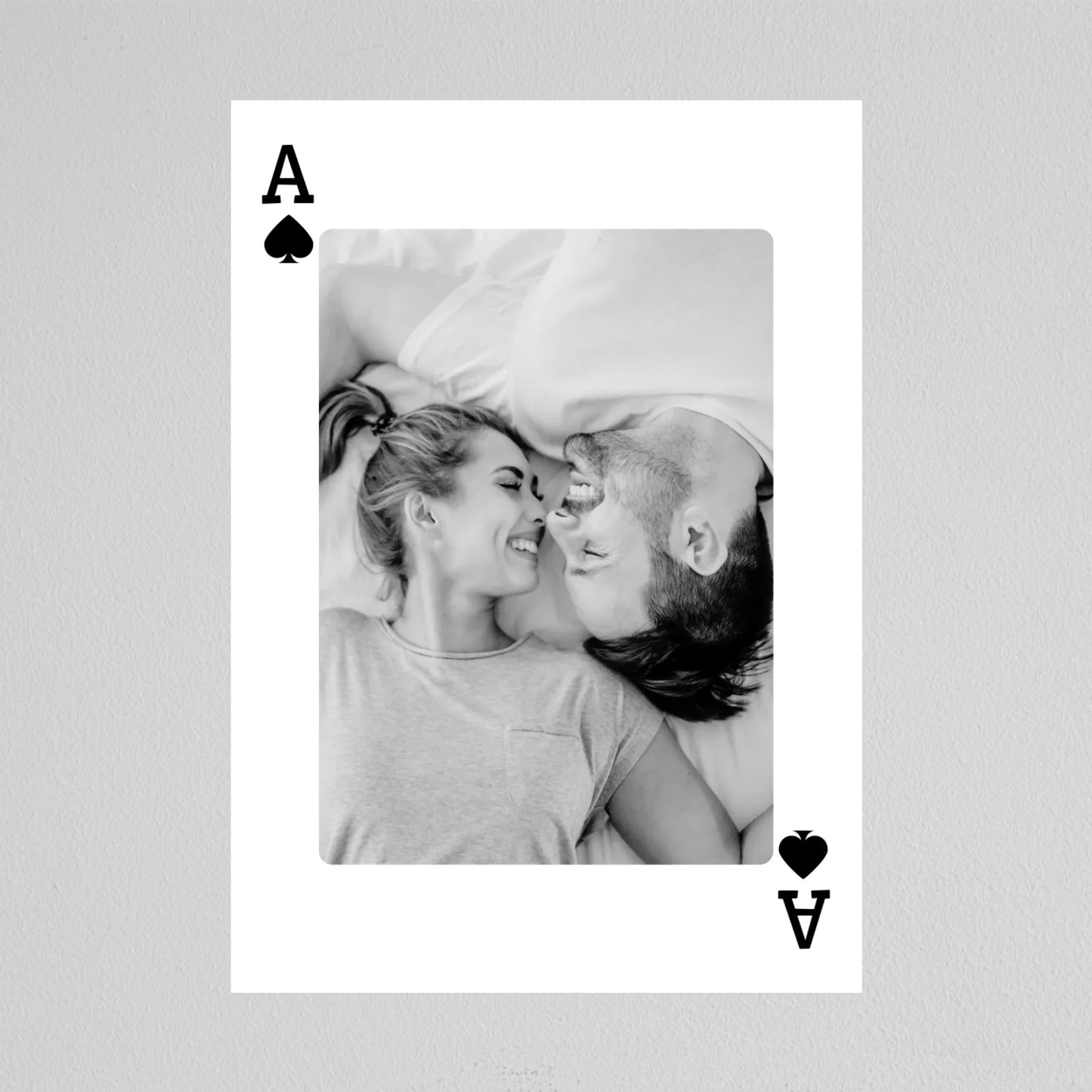 Love is the Ace – Személyre Szabható Kártya Stílusú Fotókép