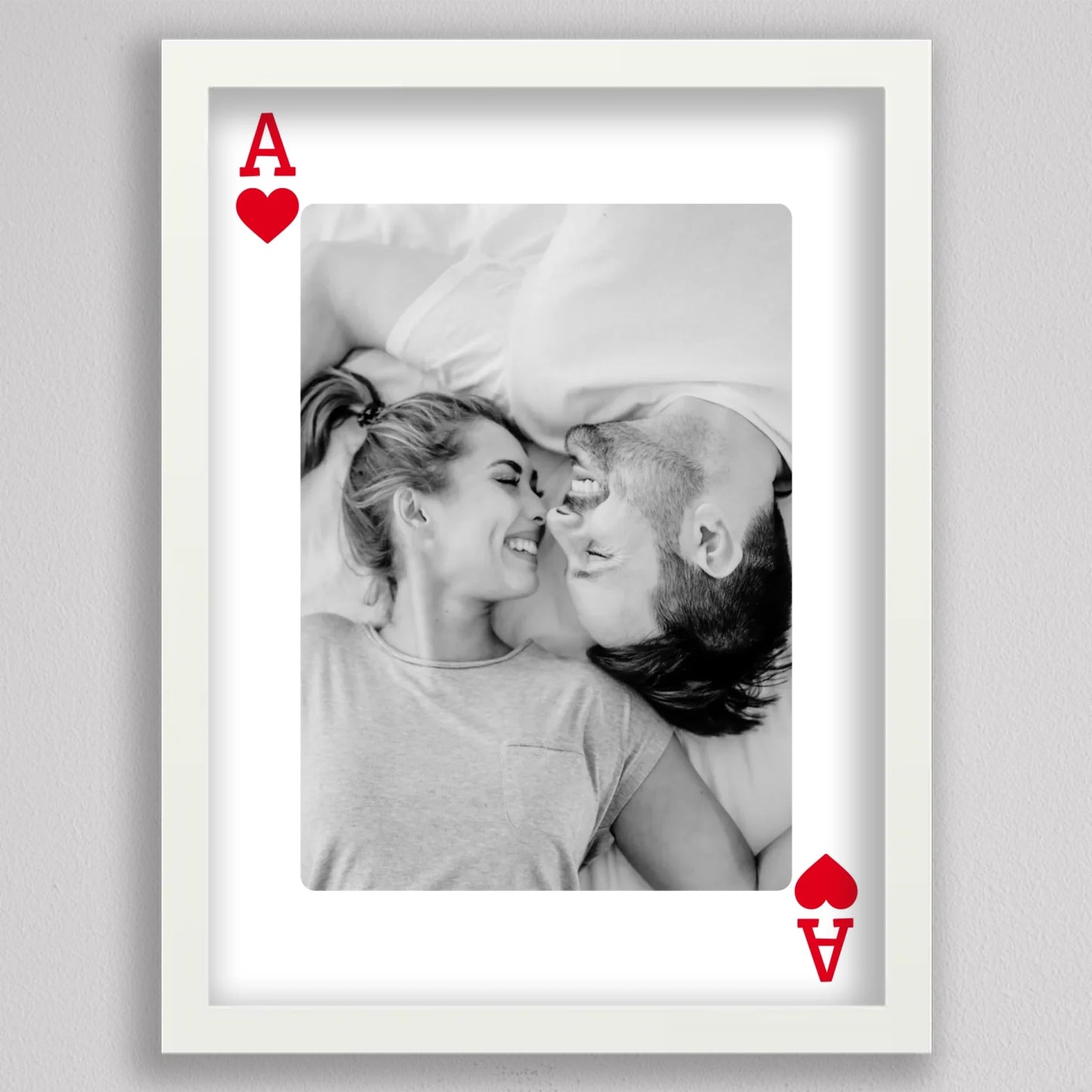 Love is the Ace – Személyre Szabható Kártya Stílusú Fotókép