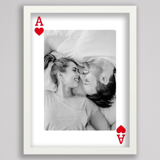 Love is the Ace – Személyre Szabható Kártya Stílusú Fotókép
