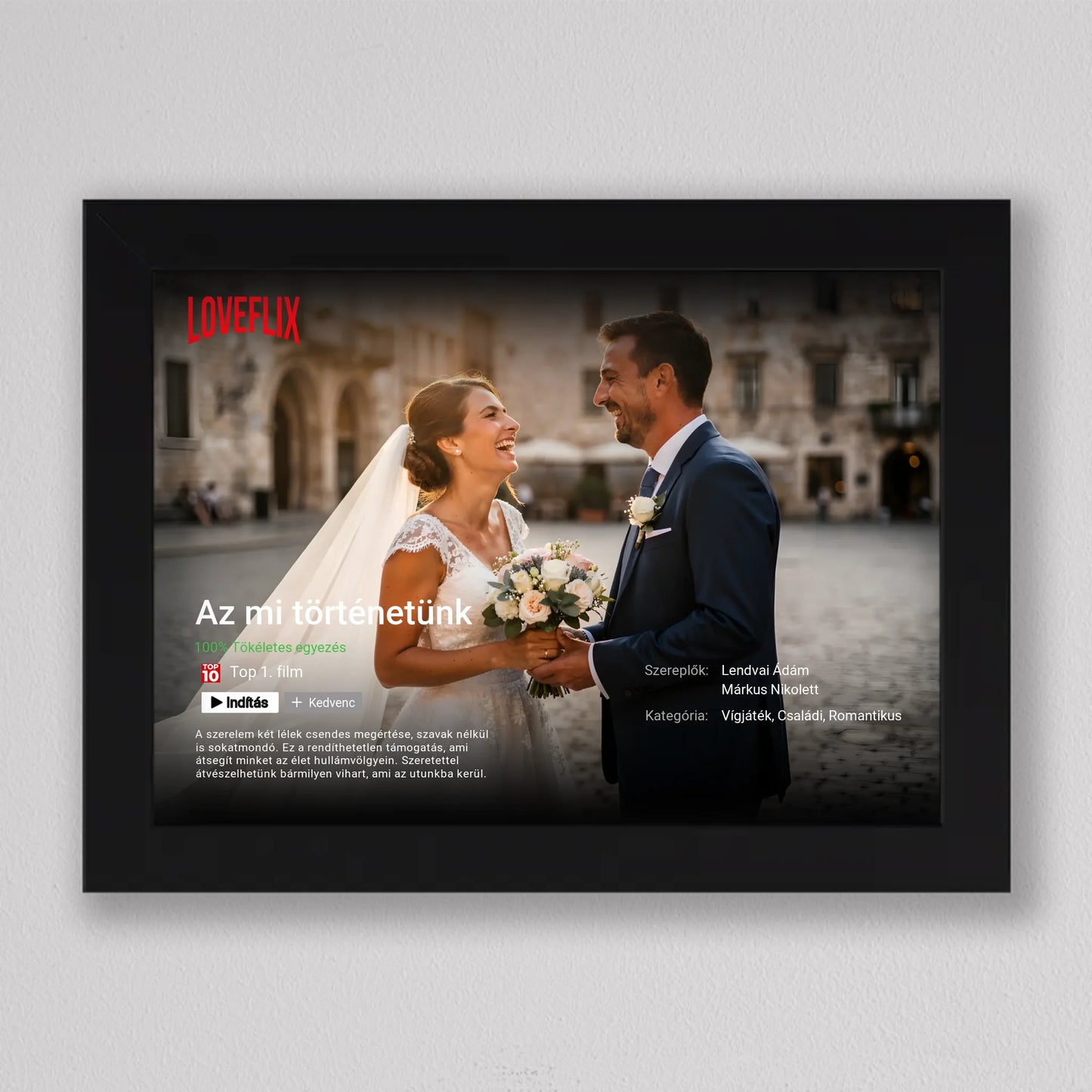 Saját Netflix film poszter, fotó kollázs