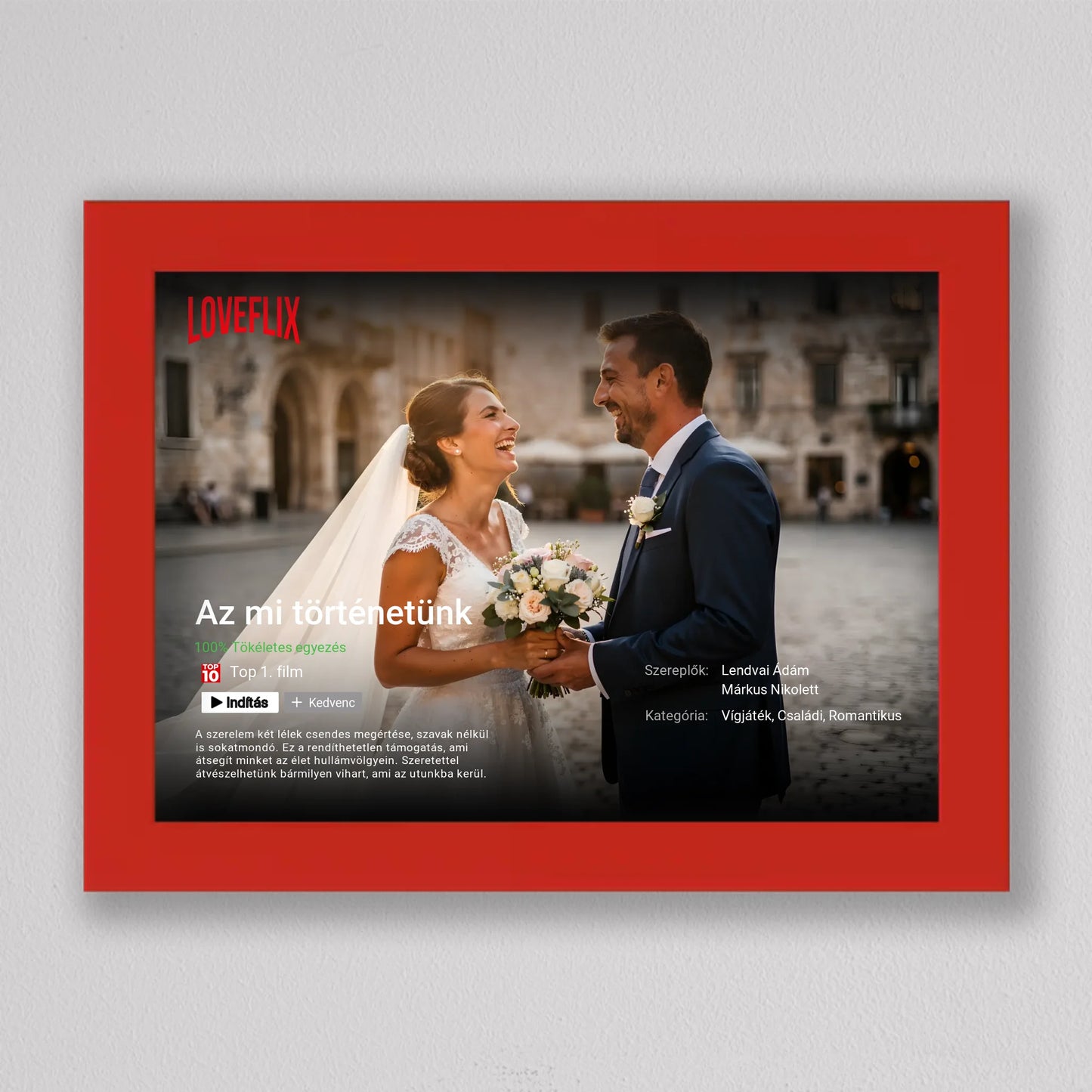 Saját Netflix film poszter, fotó kollázs