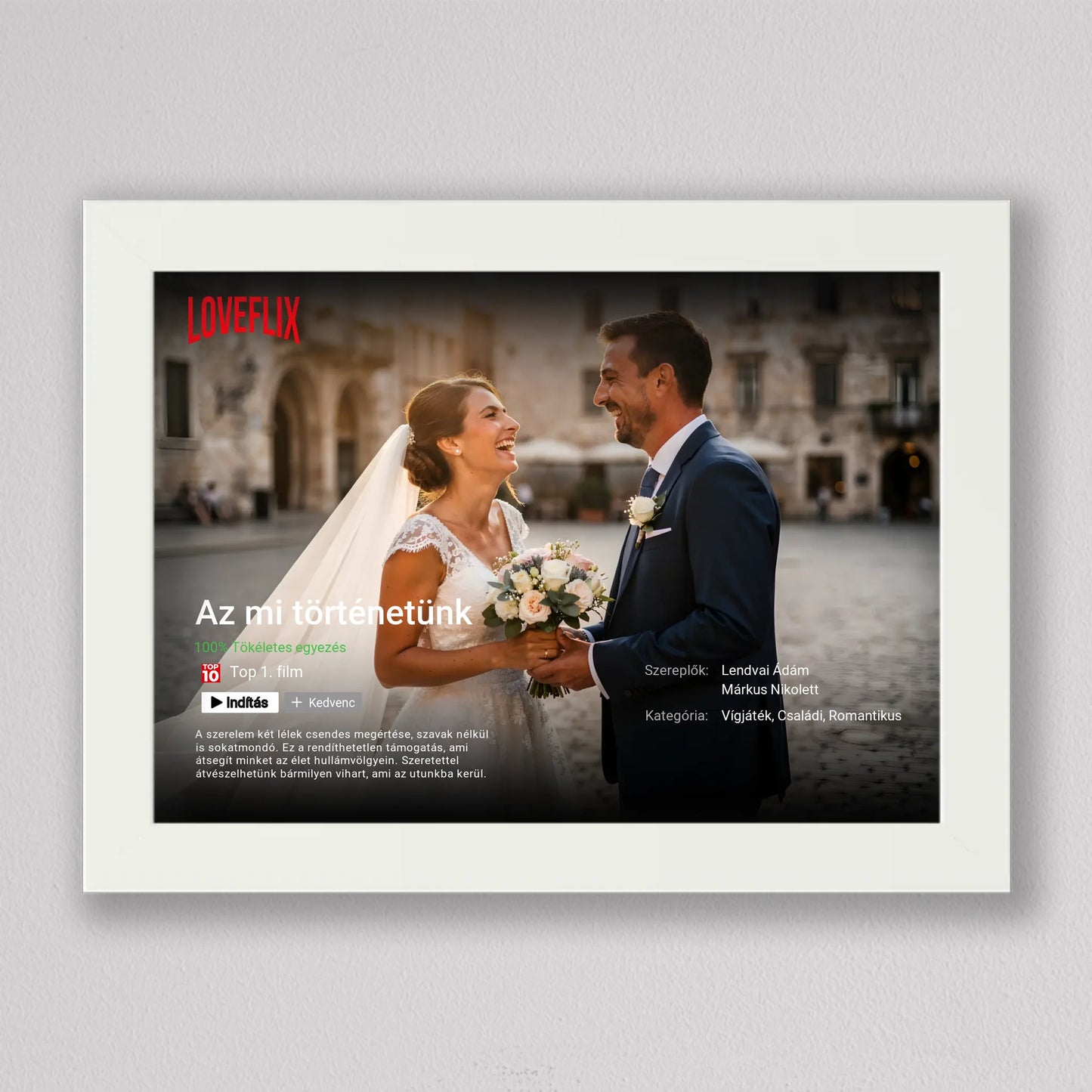 Saját Netflix film poszter, fotó kollázs