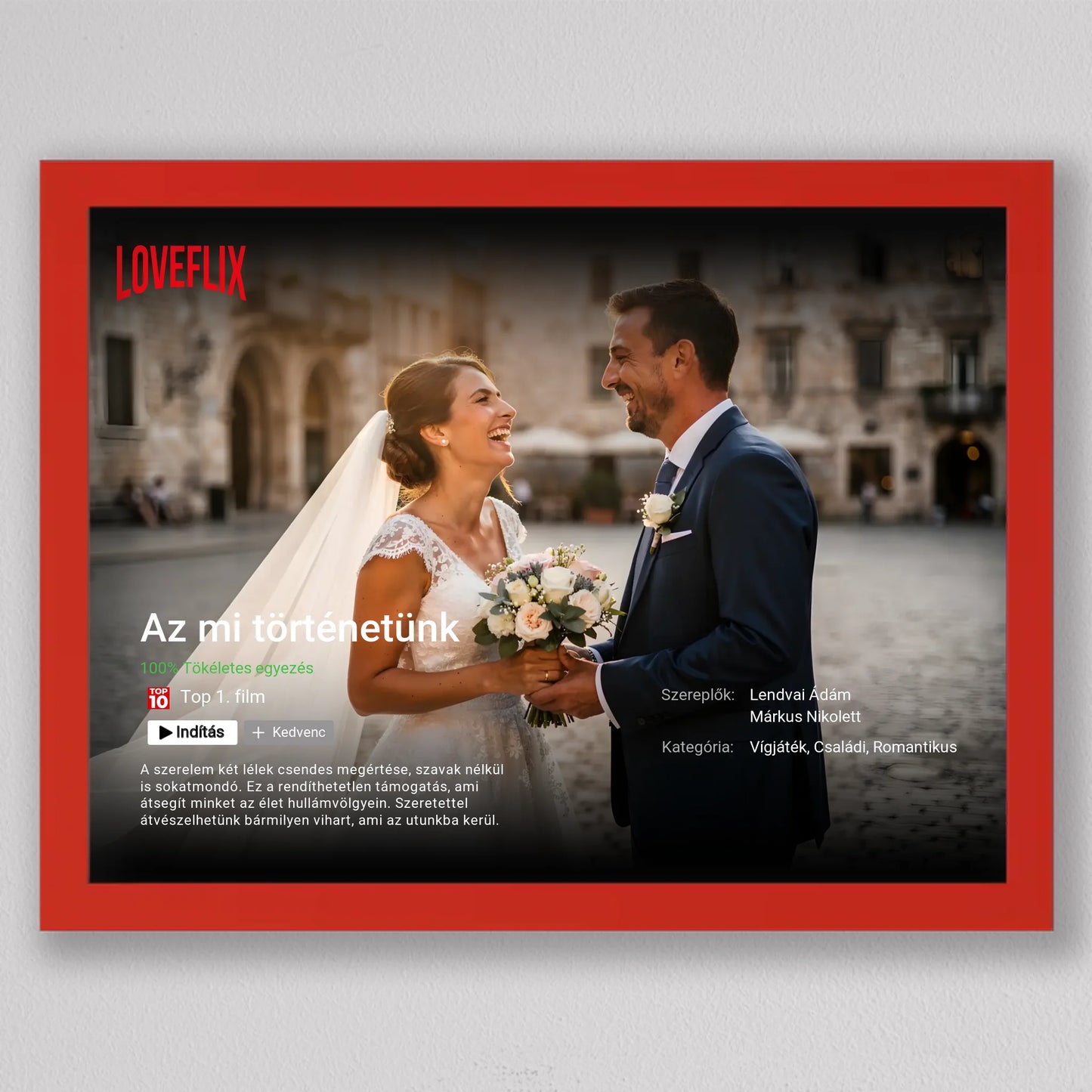 Saját Netflix film poszter, fotó kollázs