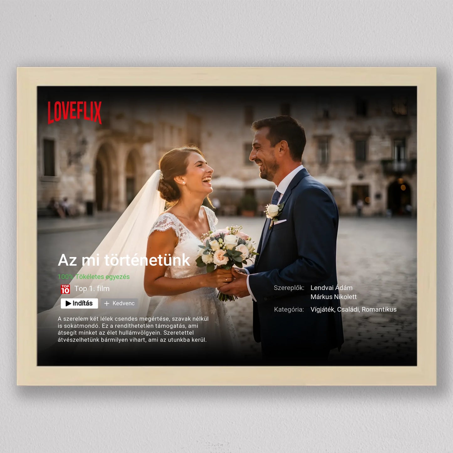 Saját Netflix film poszter, fotó kollázs