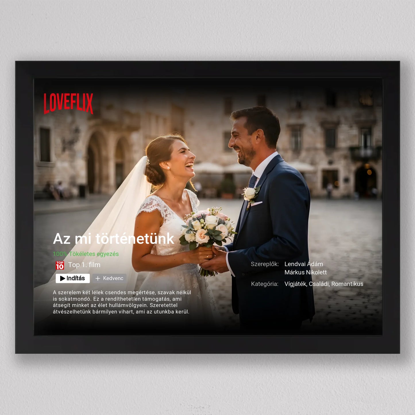 Saját Netflix film poszter, fotó kollázs