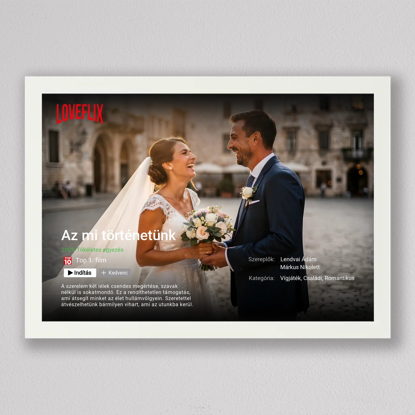 Saját Netflix film poszter, fotó kollázs