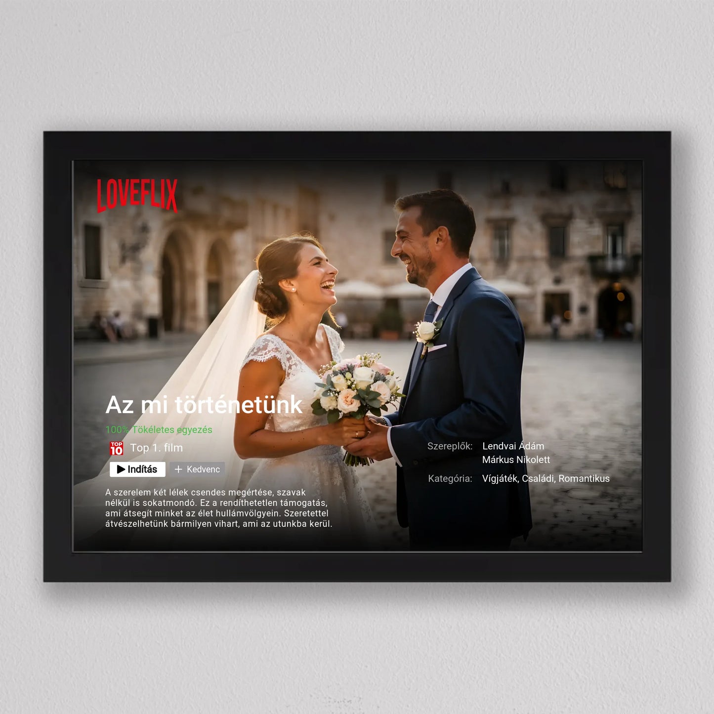 Saját Netflix film poszter, fotó kollázs