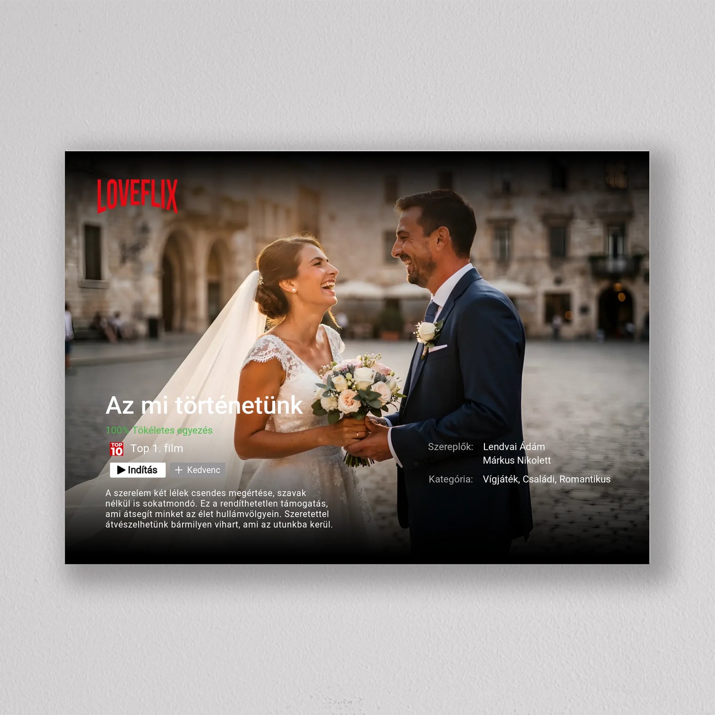 Saját Netflix film poszter, fotó kollázs