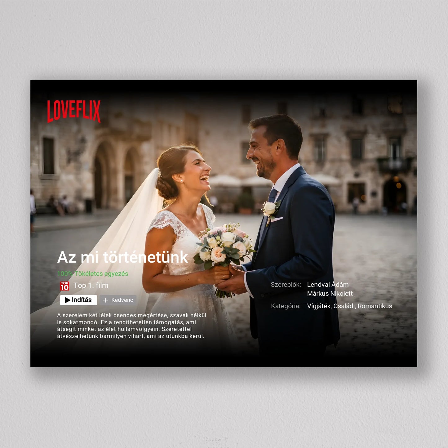 Saját Netflix film poszter, fotó kollázs