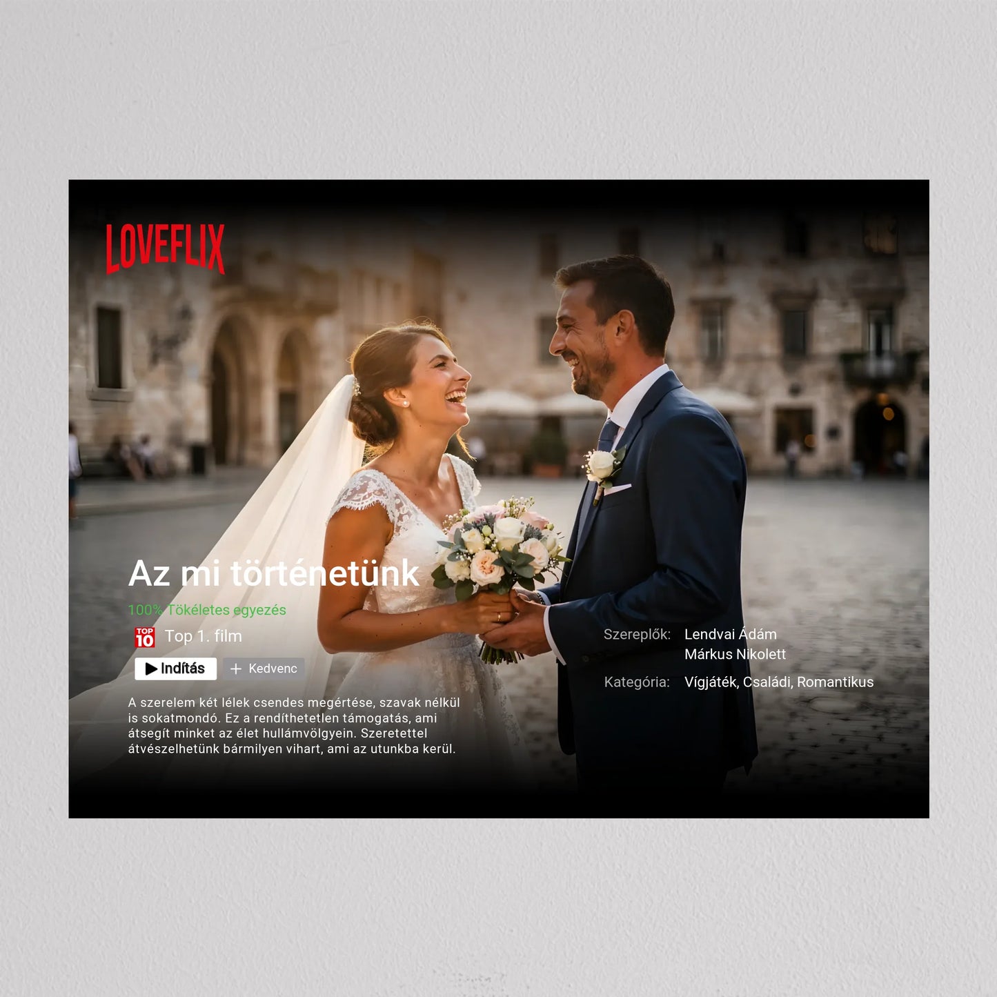 Saját Netflix film poszter, fotó kollázs