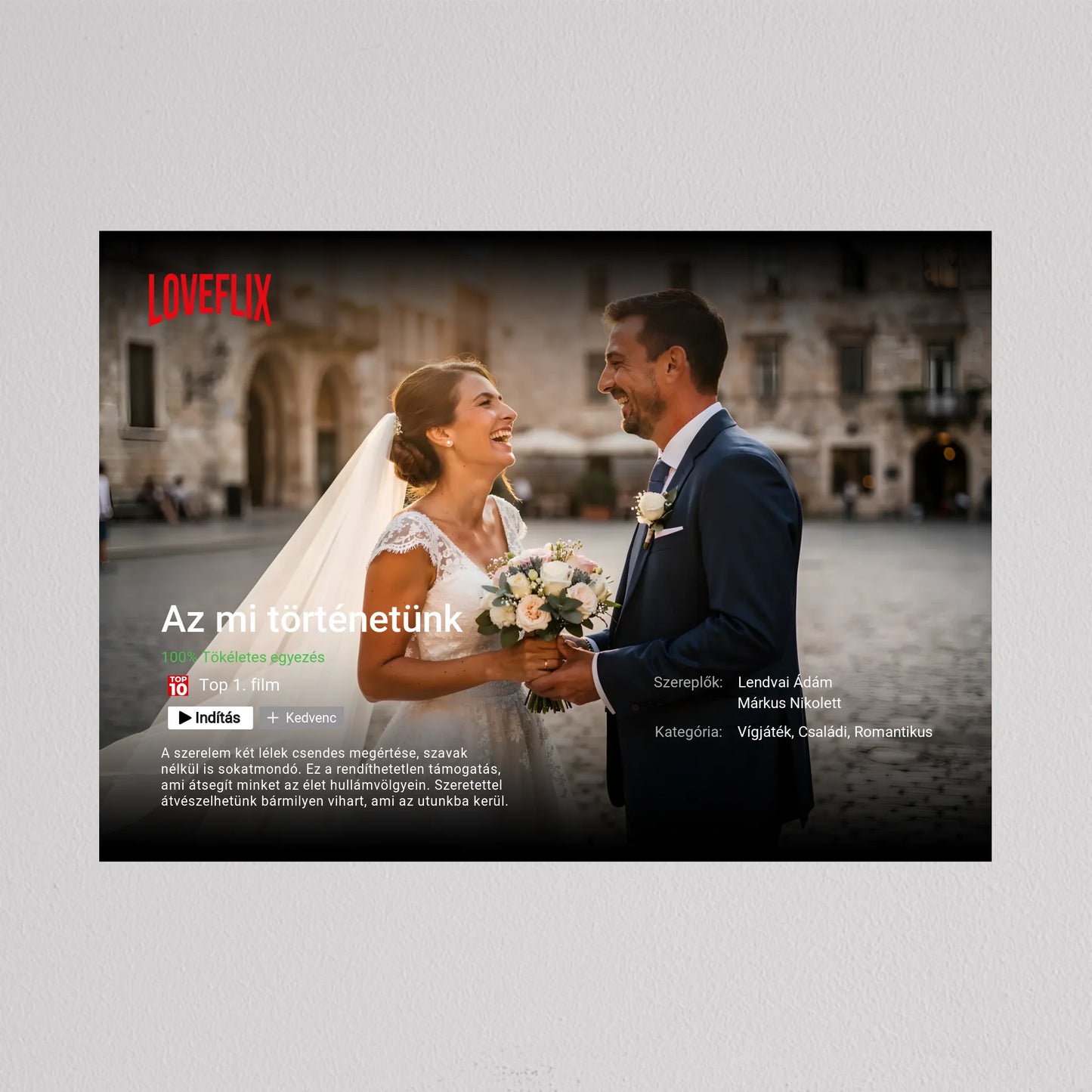 Saját Netflix film poszter, fotó kollázs