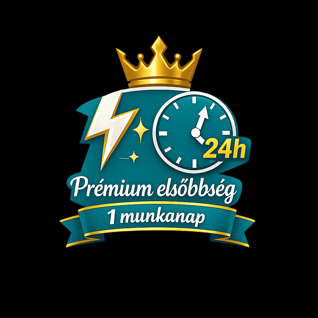 Prémium elsőbbség termék elkészítés garantált 1 munkanap alatt
